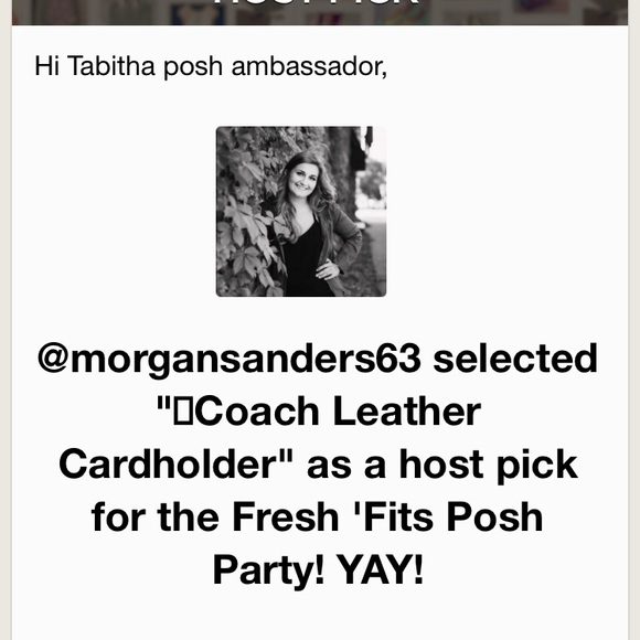 🎉HP🎉 Coach Red Leather Cardholder 👜 - Picture 3 of 5